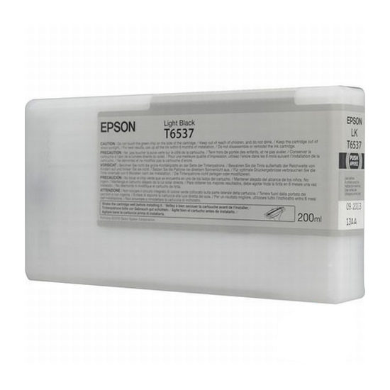 Epson Inktpatroon T6537 - Light Black 200ml (origineel)
