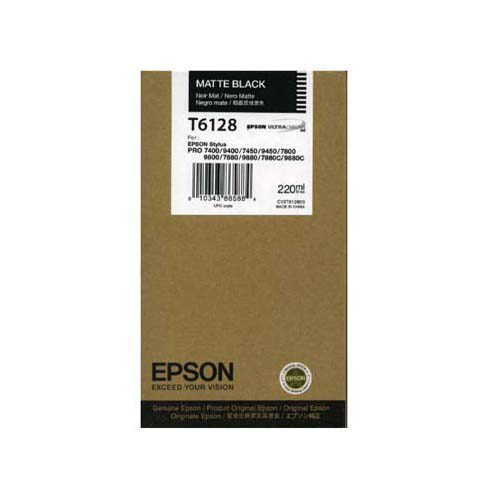 Epson Inktpatroon T6128 - Matte Black 220ml (origineel)