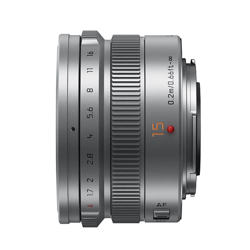Panasonic Leica DG Summilux 15mm f/1.7 Asph Zilver objectief