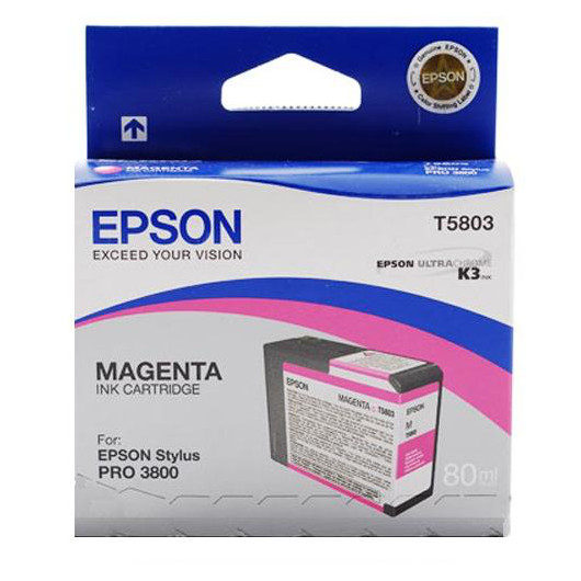 Epson Inktpatroon T580300 - Magenta/Magenta (Pro 3800) (origineel)