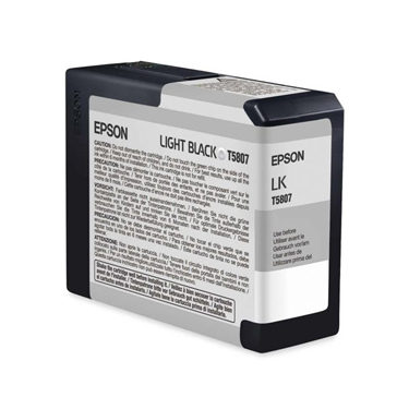 Epson Inktpatroon T580700 - Light Black/Licht Zwart (Pro 3800/3880) (origineel)