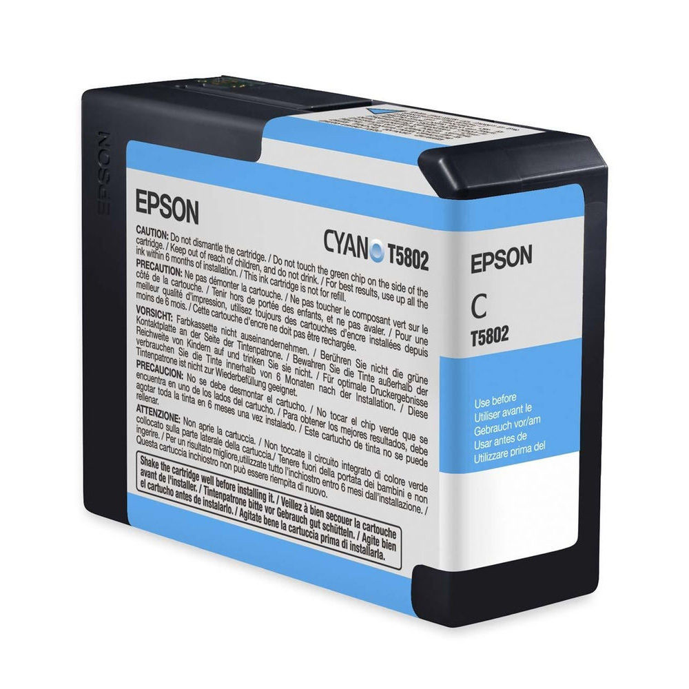 Epson Inktpatroon T580200 - Cyan/Cyaan (Pro 3800/3880) (origineel)