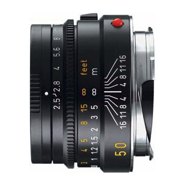 Leica Summarit-M 50mm f/2.5 objectief Zwart