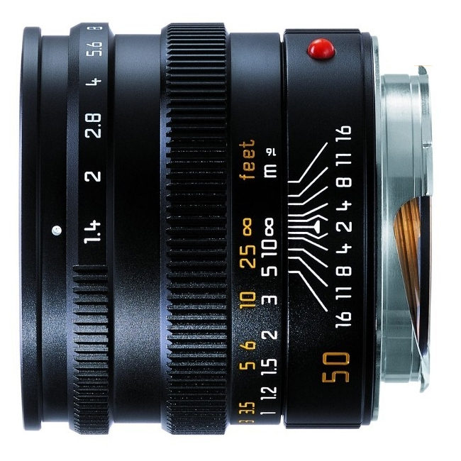 Leica Summilux-M 50mm f/1.4 ASPH objectief Zwart