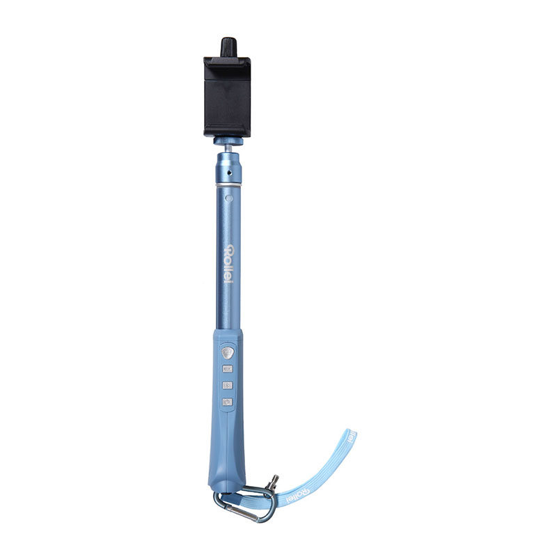 Rollei Selfie Stick Blauw Arm Extension met bluetooth afstandbediening