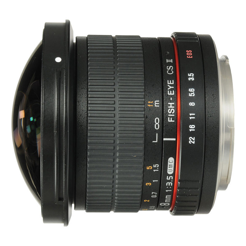 Samyang 8mm f/3.5 Fisheye MC Nikon CS-II objectief