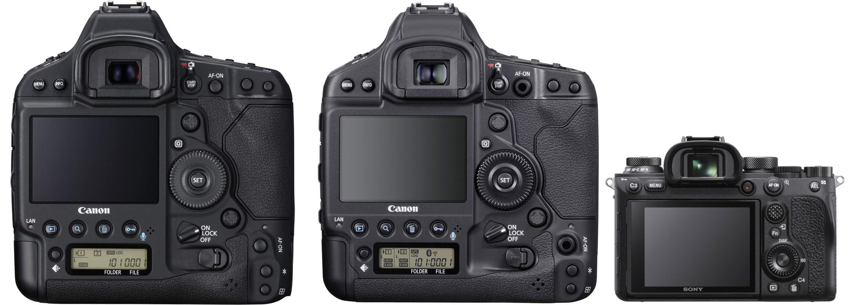 Canon 1D X Mark II vs 1D X Mark III vs Sony A9 II - 1