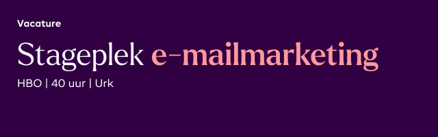 Vacature Stage E-mailmarketing - 2