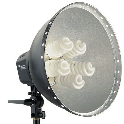 Image of Falcon Eyes Lamp + Reflector 40cm LHD-5250F 5x28W
