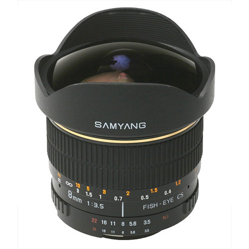 Image of Samyang 8mm f/3.5 Fisheye CS MC Canon objectief