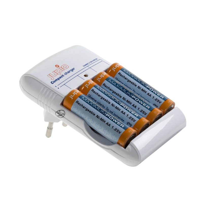 Image of Jupio Batterijlader Voor Compact Charger incl. 4x AA 2700 mA