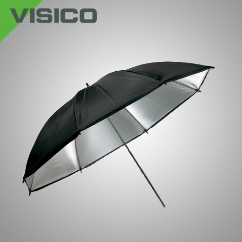 Image of Visico Dual-Duty Paraplu UB-006S Zwart/zilver 80cm