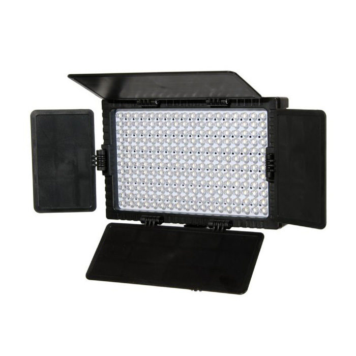 Image of Falcon Eyes Bi-Color LED Lamp Set Dimbaar DV-216VC-K2 incl. Accu