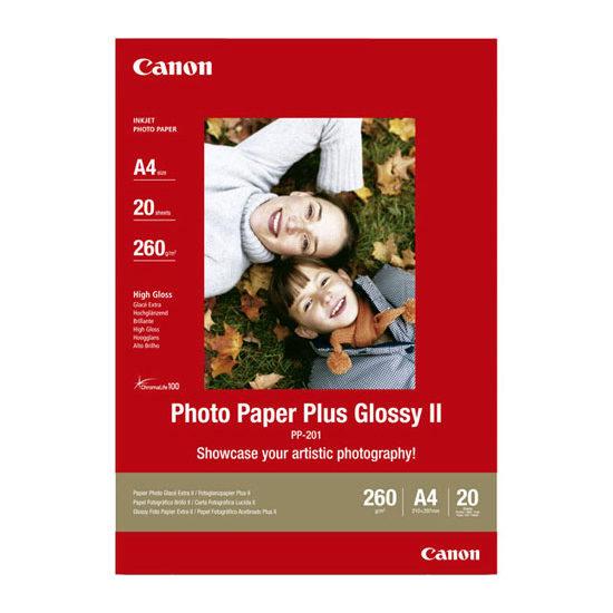 Image of Canon Fotopapier Glossy A4 20 vel PP-201