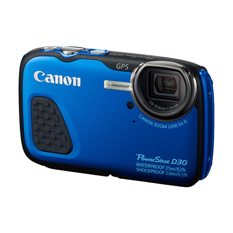Image of Canon Foto Camera PowerShot D30 12.1 Megapixel, GPS (blauw)