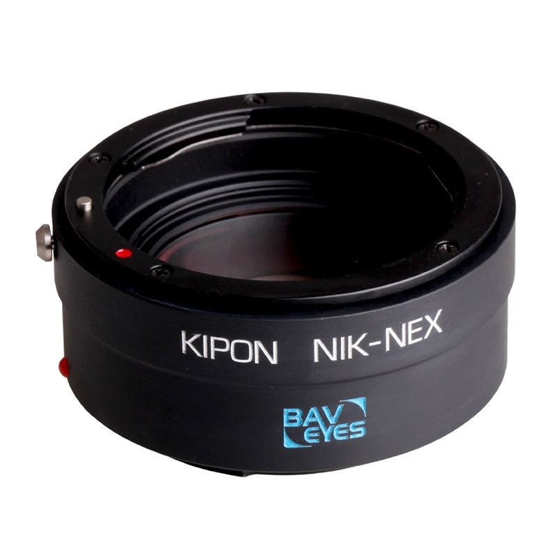 Image of Kipon Baveyes adapter - NEX body - Nikon objectief