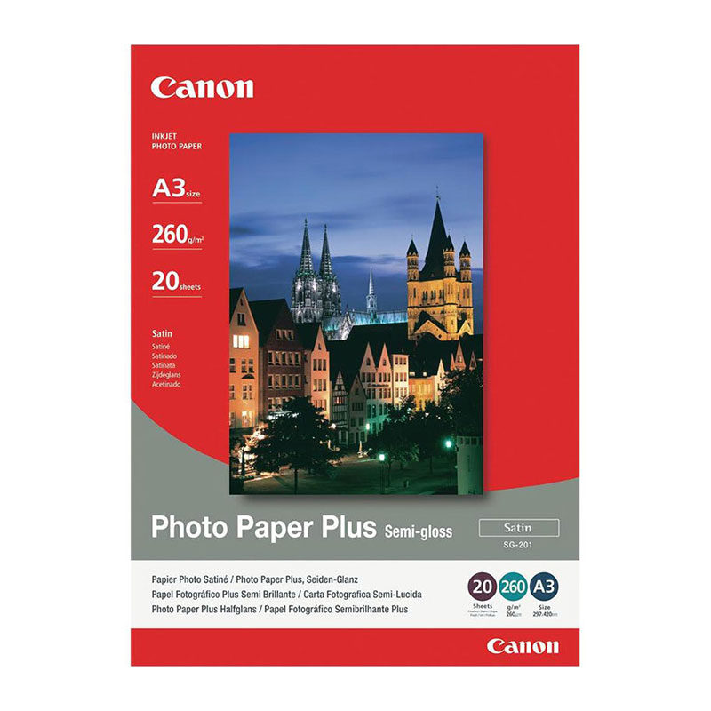 Image of Canon Paper Photo Sg201 A3 20Sh Semi-Glossy Sg