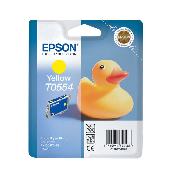 Image of Epson Ink Cartridge T0554 Yellow 8Ml