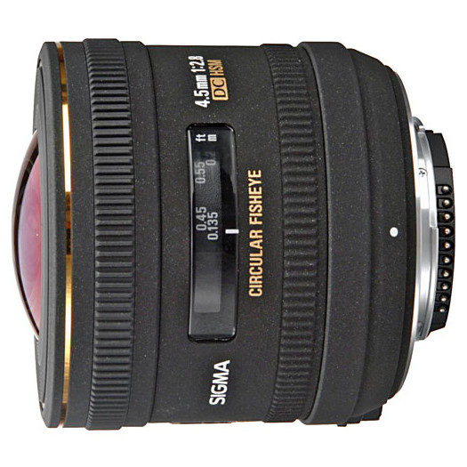 Image of Sigma 4.5mm f/2.8 EX DC HSM Fisheye Nikon objectief
