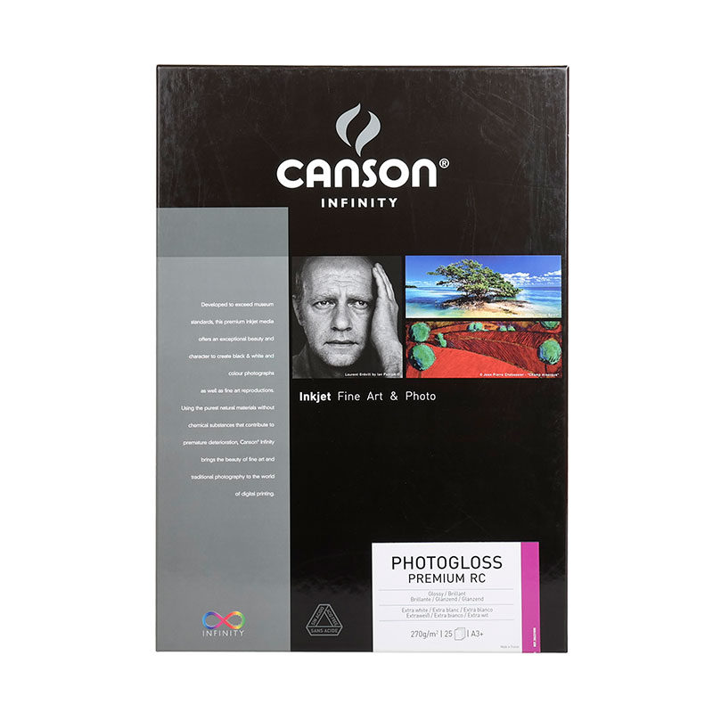 Image of Canson Infinity Photogloss Premium RC 270g A3+ 25 vel