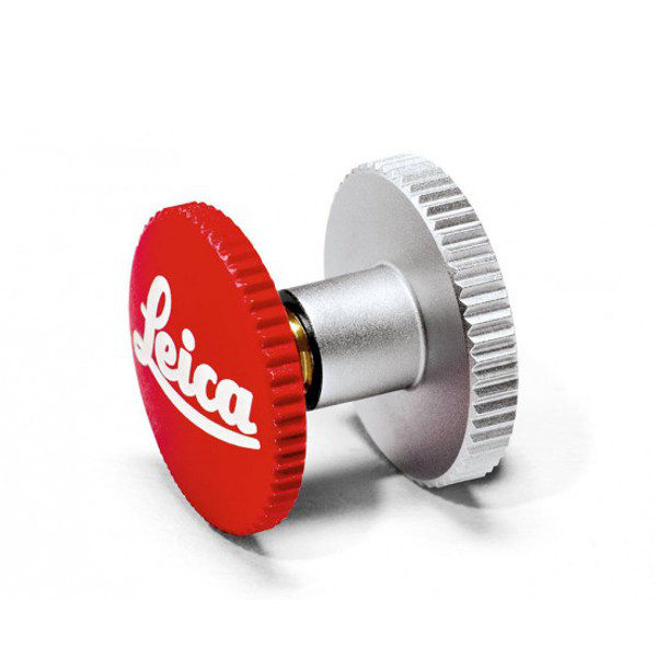 Image of Leica Soft Release Button 'Leica' 12mm, Red - (14010)