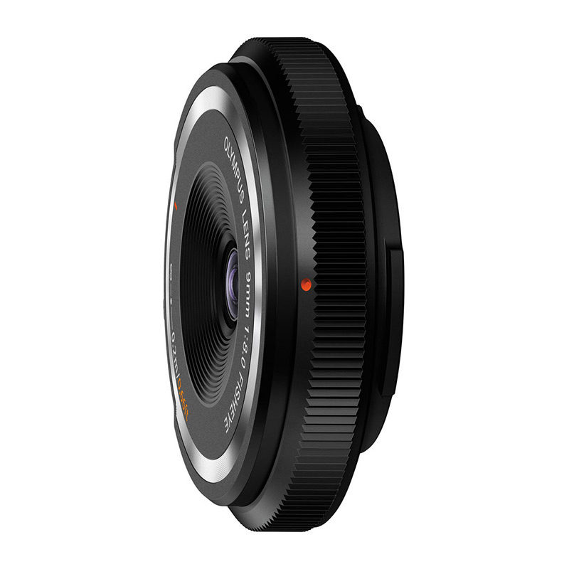 Image of Olympus 9mm F/8.0 fisheye body cap lens zwart