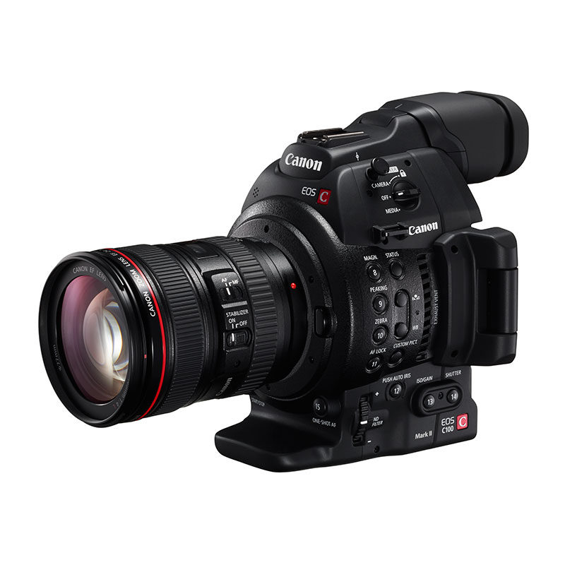 Image of Canon EOS C100 Mark II videocamera + 24-105mm