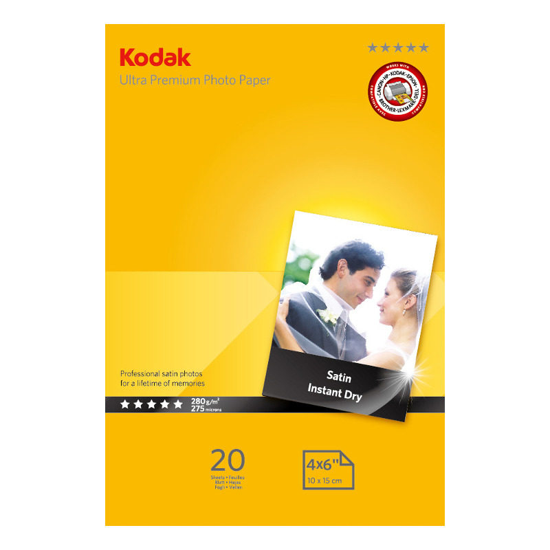 Image of Kodak Ultra Premium 10x15 280gr 20 Vel Satin