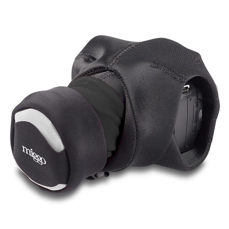Image of Miggo Padded Camera Grip and Wrap Zwart voor DSLR