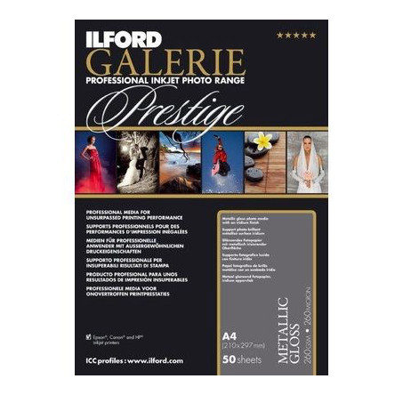 Image of Ilford Galerie Prestige Metallic Gloss A2 260g 25 Vel