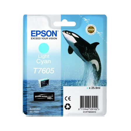 Image of Epson Cartridge Orka T7605 blister (licht cyaan)