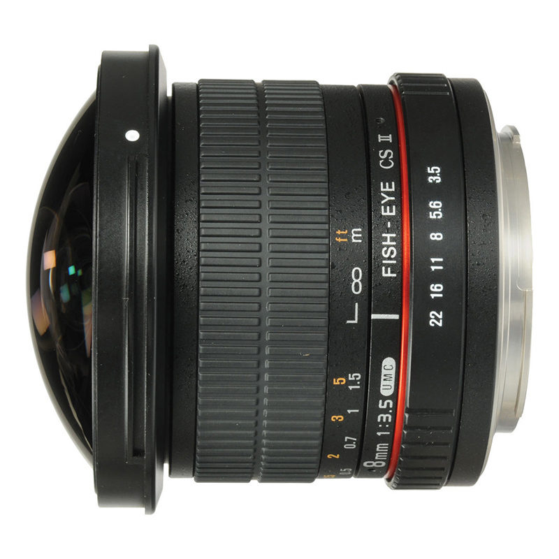 Image of Samyang 8mm f/3.5 Fisheye MC Canon EOS M CS-II objectief