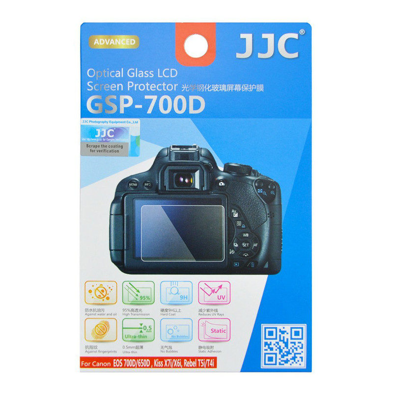 Image of JJC GSP-700D Optical Glass Protector voor Canon 650D/Canon 7