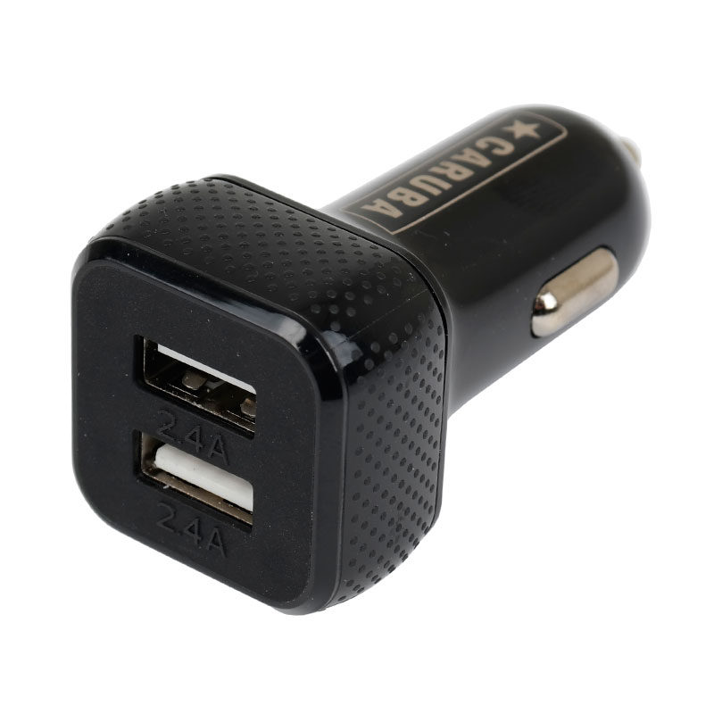 Image of Caruba Duo USB Car charger 4.8 amp Zwart