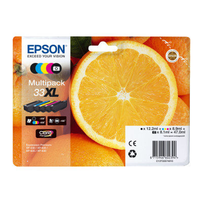 Image of Epson 33 5-Kleuren Pack XL (C13T33574010)