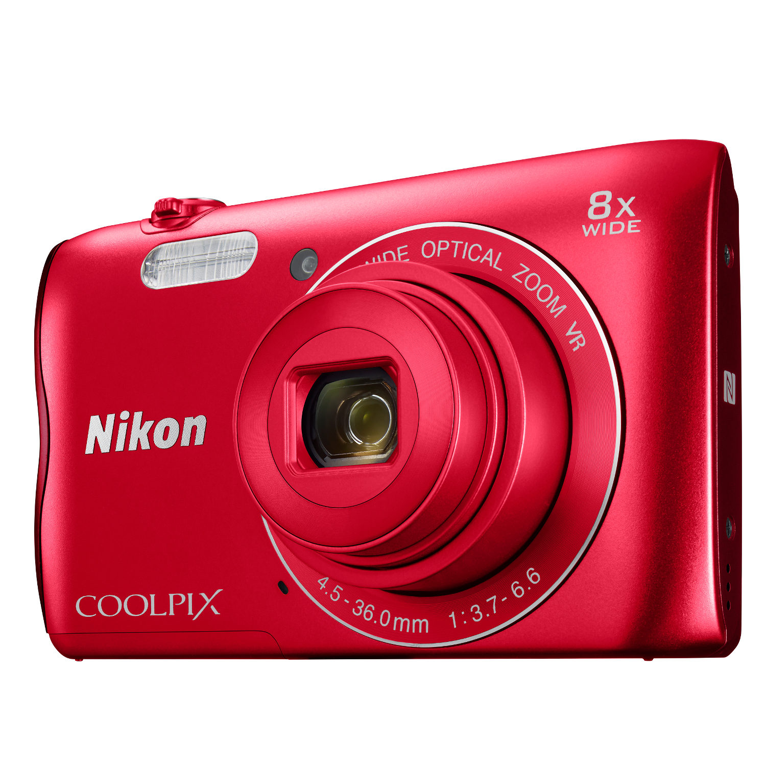Image of Nikon Coolpix A300 compact camera Rood