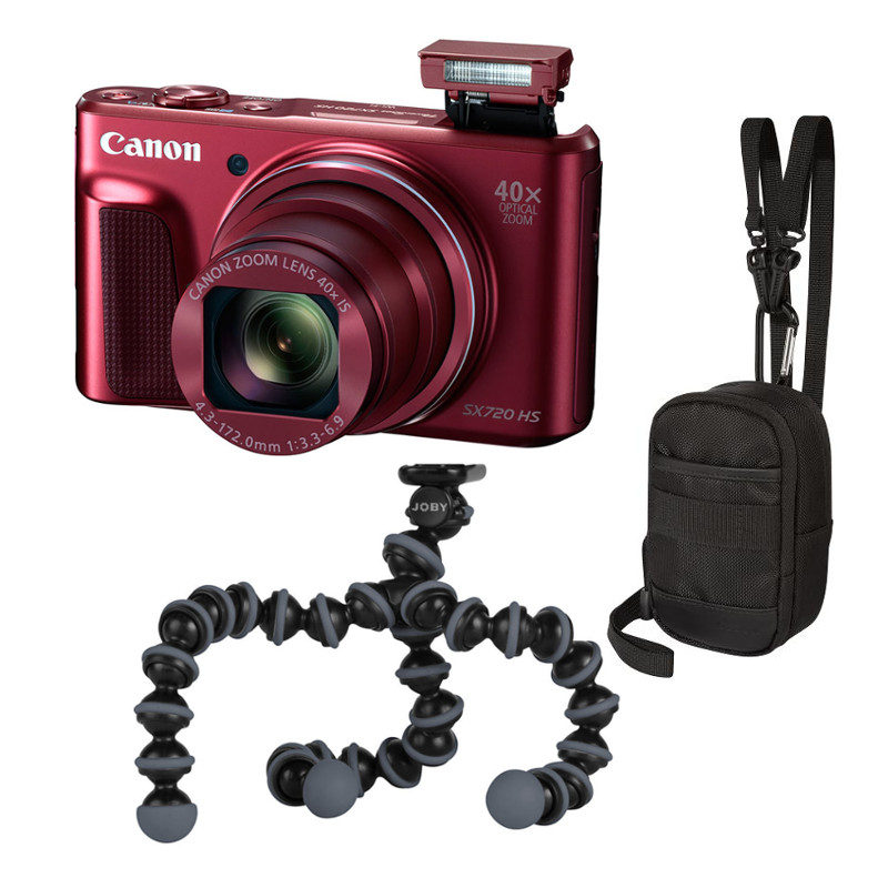 Image of Canon PowerShot SX720 HS compact camera Rood Travel Kit