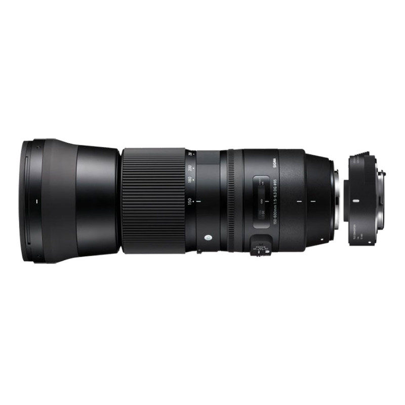 Image of Sigma 150-600mm F/5-6.3 DG OS HSM Contemporary Canon + TC-1401 (1.4x) Teleconverter