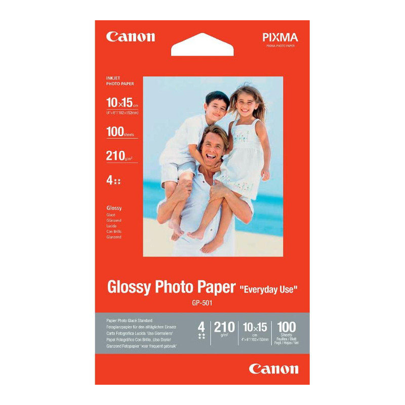 Image of Canon Foto Papier GP-501 Glossy 100 sheets 10x15