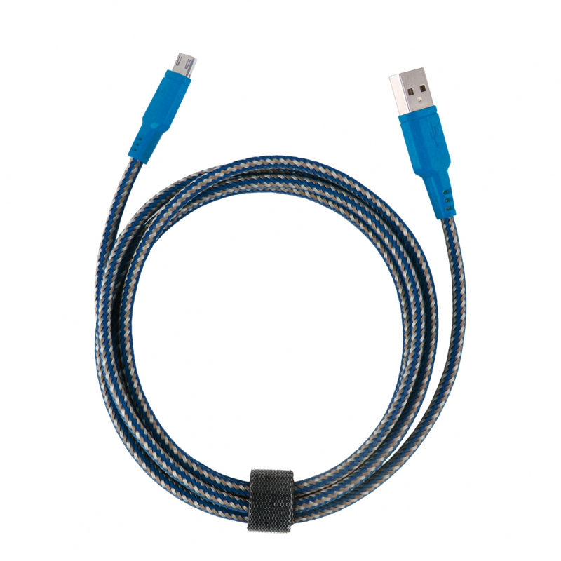 Image of EnerGea Nylotough USB-A naar Micro USB-kabel 1.5m Blauw