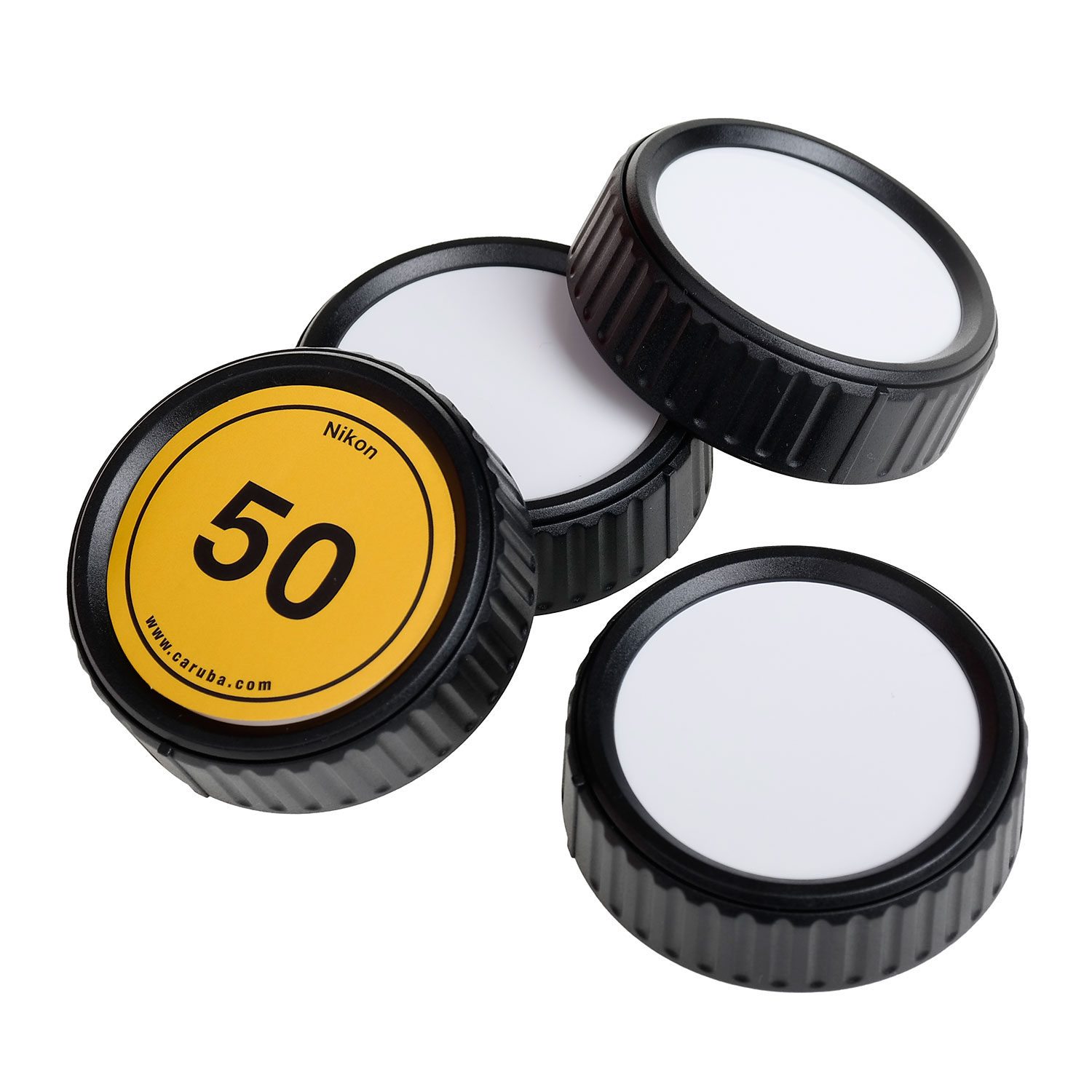 Image of Caruba writable rear lens cap kit Nikon (4 stuks)