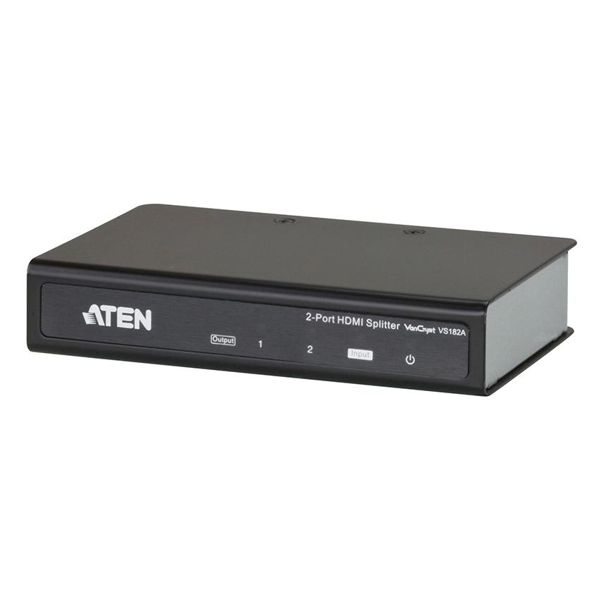 Image of 2 poorten HDMI-splitter ATEN VS182-AT-G 3840 x 2160 pix Zwart