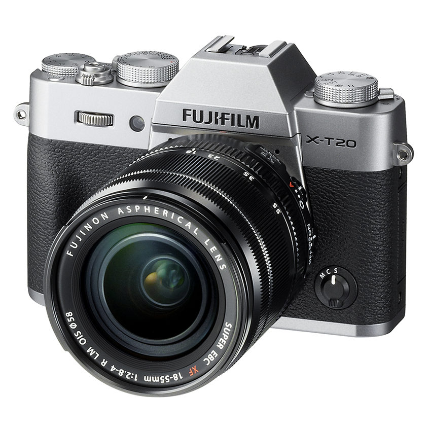 Image of Fujifilm X-T20 systeemcamera Zilver + 18-55mm OIS