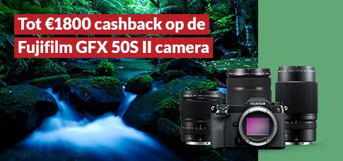 Fujifilm GFX50S II cashback promotie 2022 - 2